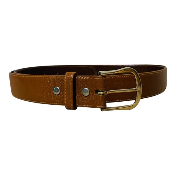 Men's Cowhide Split Leather Dress Belt - Picture 2 of 4